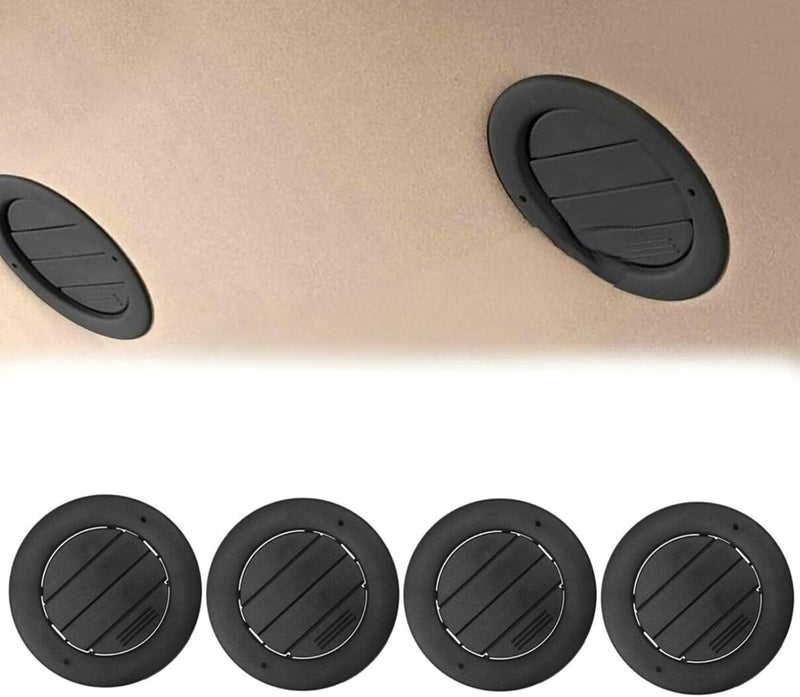 yeedaky 4Pcs Rear Ceiling Roof AC Air Vent 9C2Z-19893-AD Fit for Ford E-150 E-250 E-350 E-450 Super Duty 2009 2010 2011 2012 2013 2014 2015 2016 2017 Black - Image 4